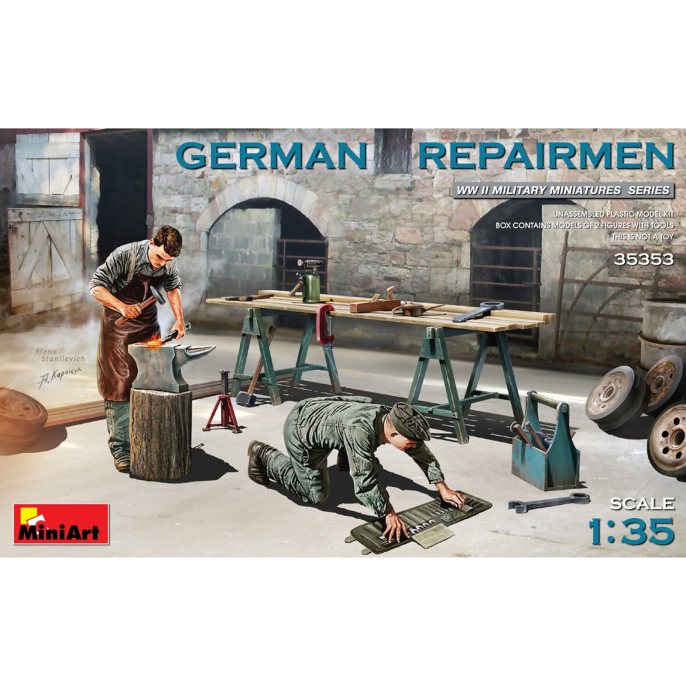 Metallos allemands maquette 1/35 MINIART