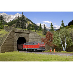 Portail de tunnel voie simple HO 1/87 VOLLMER
