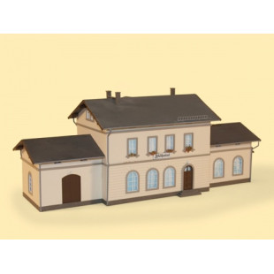 Gare de petite ville Flöhatal maquette 1/87 HO AUHAGEN