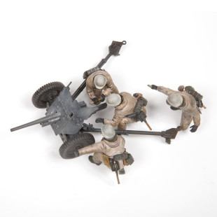 Figurines soldats allemands + canon PAK-36 anti-char maquette 1/35 ZVEZDA