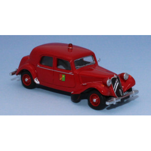 CITROEN Traction 11B  1952 Pompiers de Tours 1/87 HO SAI COLLECTION