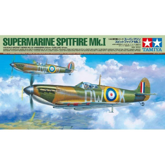 Supermarine SPITFIRE Mk1 maquette 1/48 TAMIYA