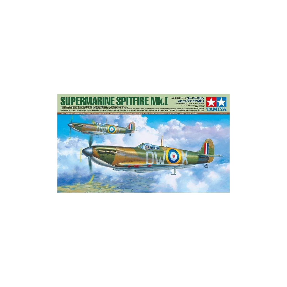 Supermarine SPITFIRE Mk1 maquette 1/48 TAMIYA