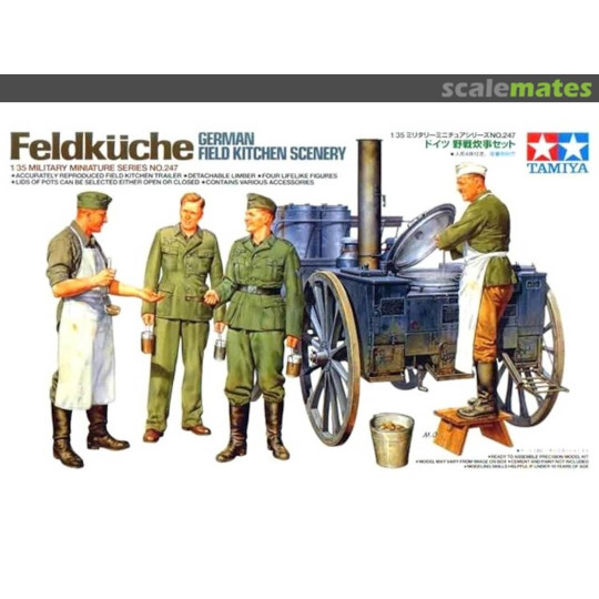 German field kitchen Cuisine roulante allemande WW2 maquette 1/35 TAMIYA