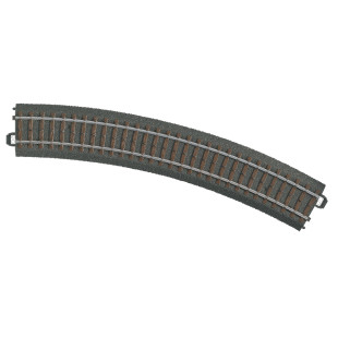 VOIE Rail Elément de voie courbe rayon R2 437,5 mm / 30° C  1/87 MARKLIN