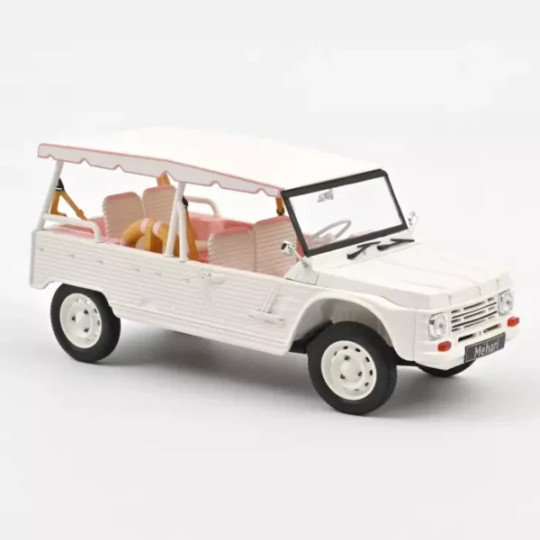 CITROËN Mehari blanche et rose 1/18 NOREV