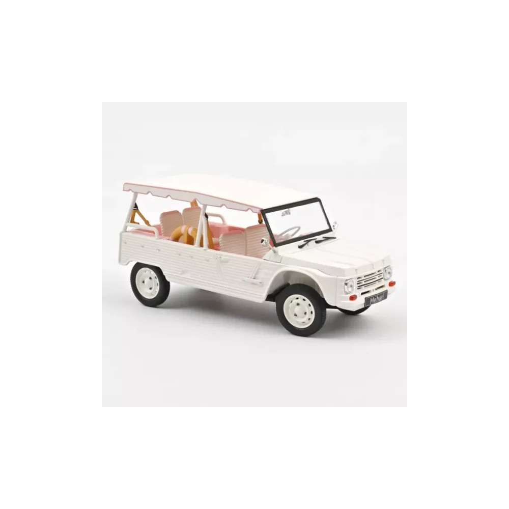 CITROËN Mehari blanche et rose 1/18 NOREV