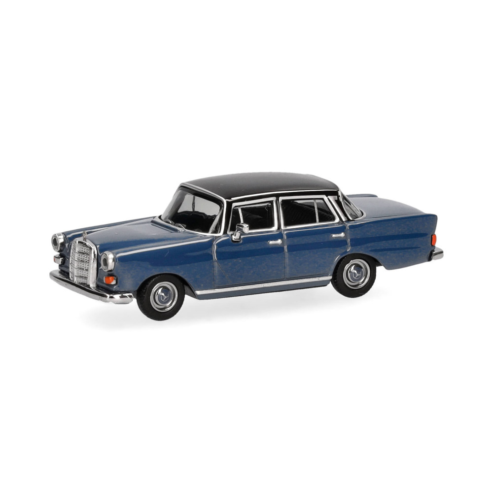 Mercedes Benz 200 bleu et noir 1/87 HERPA