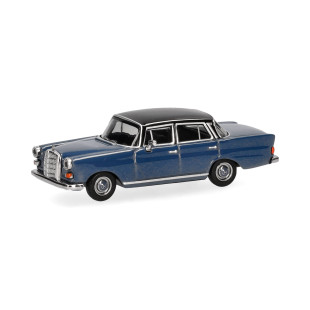 Mercedes Benz 200 bleu et noir 1/87 HERPA