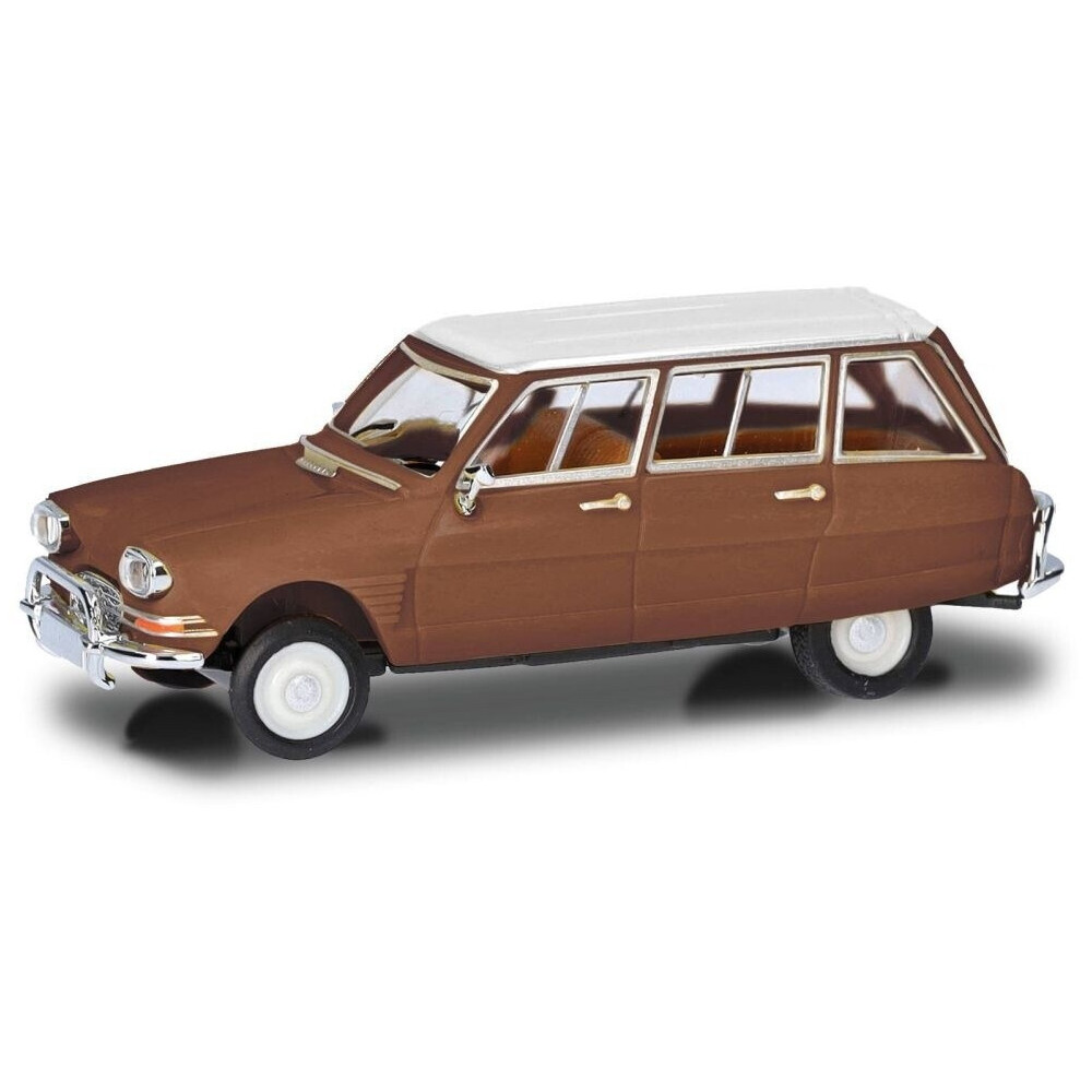 CITROËN AMI 6 break marron toit blanc 1/87 HERPA