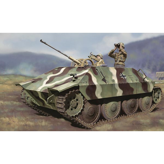HETZER 38 (T) + figurines maquette 1/35 DRAGON