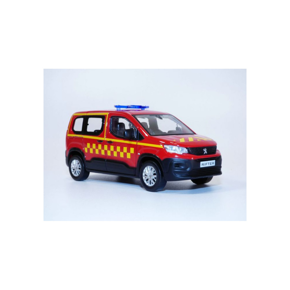 Peugeot Rifter Pompiers carrés jaunes 2019 1/43 NOREV