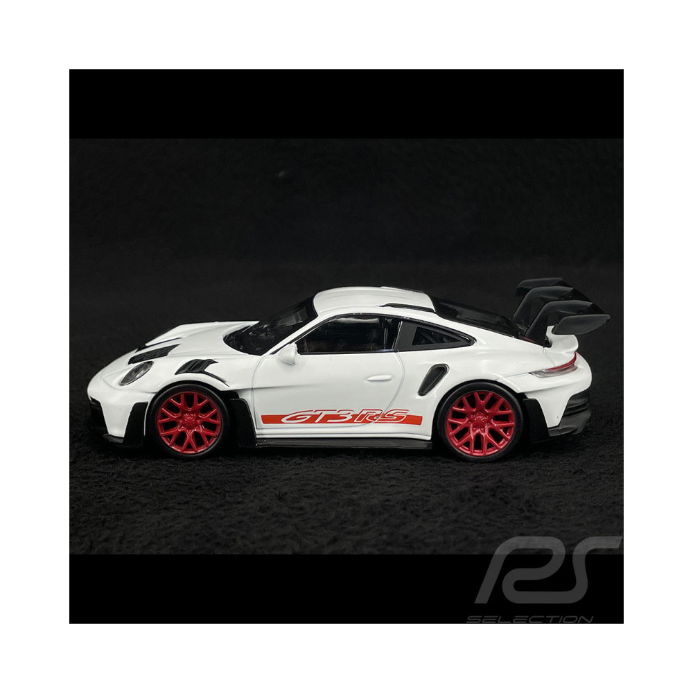 Porsche 911 GT3 RS coupé 2022 blanc et rouge 1/43 NOREV jet car