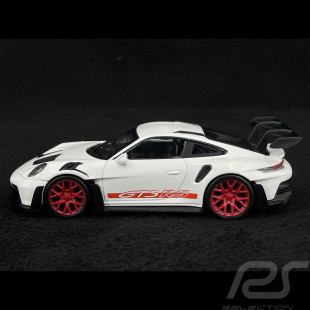 Porsche 911 GT3 RS coupé 2022 blanc et rouge 1/43 NOREV jet car