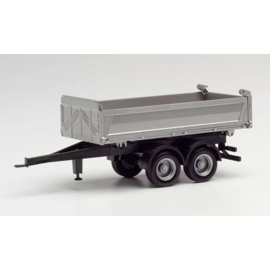Remorque " Tandem Baukipper Remorque Meiller" 1/87 Herpa
