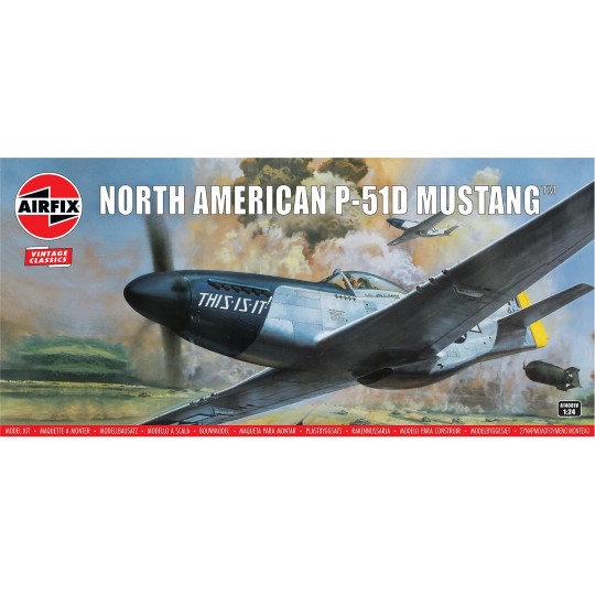 North American P-51D Mustang maquette 1/24 AIRFIX