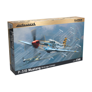 North American P-51B Mustang Bird cage canopy  1/48 maquette EDUARD Profipack