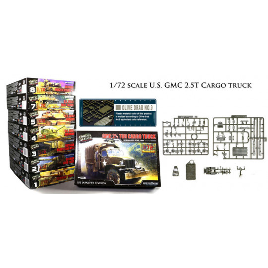 GMC 2 1/2 TON CARGO TRUCK 1/72 FORCES OF VALOR