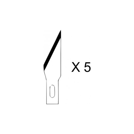 Lames de rechange pour cutter n° 1 (Paquet de 5 pièces) HOLI