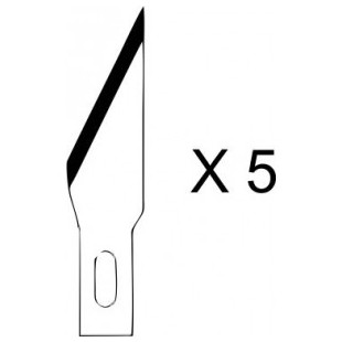 Lames de rechange pour cutter n° 1 (Paquet de 5 pièces) HOLI