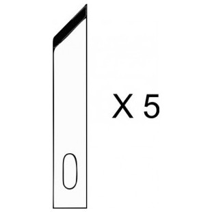Lames de rechange pour cutter n° 1 (Paquet de 5 pièces) HOLI