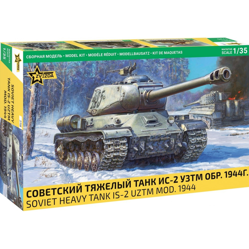 Char tank russe WW2 IS-2 Stalin Soviet UZTM 1945 maquette 1/35 ZVEZDA