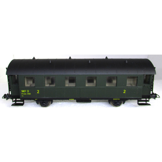 Voiture SNCF B6 2cl essieux "boite à tonnerre" HO 1/87 SACHSENMODELLE