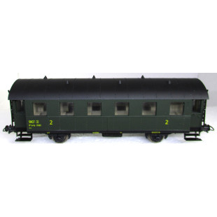 Voiture SNCF B6 2cl essieux "boite à tonnerre" HO 1/87 SACHSENMODELLE
