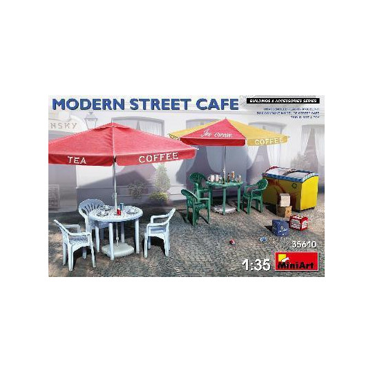 ACCESSOIRES TERRASSE CAFE ACTUEL 1/35 MINIART