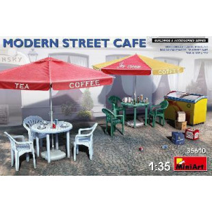 ACCESSOIRES TERRASSE CAFE ACTUEL 1/35 MINIART