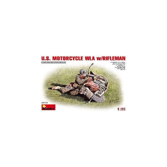 MOTO AMERICAINE WLA AVEC TIREUR 1/35 MINIART