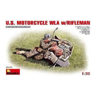MOTO AMERICAINE WLA AVEC TIREUR 1/35 MINIART