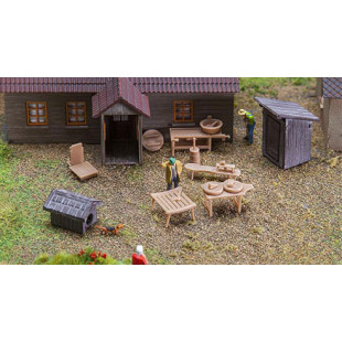 KIT DE DECORATION "A LA CAMPAGNE" 1/87 HO FALLER