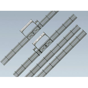 CLÔTURE METALLIQUE AVEC PORTAIL 1/87 HO FALLER