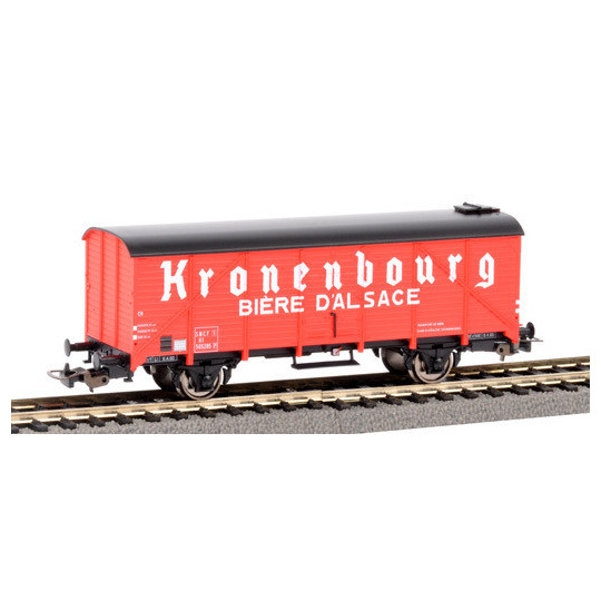 WAGON COUVERT FRIGO BIERE KRONENBOURG SNCF 1/87 PIKO