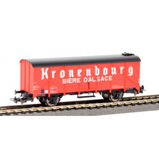 WAGON COUVERT FRIGO BIERE KRONENBOURG SNCF 1/87 PIKO