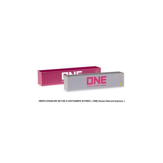 2 CONTAINERS "ONE" 1/87 HERPA
