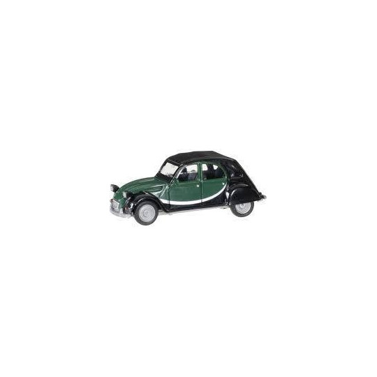 CITROEN 2 CV CHERLESTON VERTE/NOIRE 1/87 HO HERPA