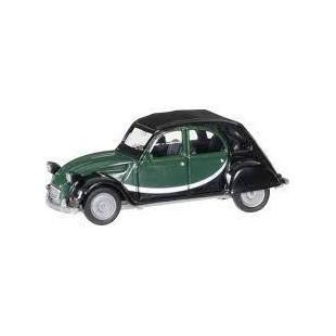 CITROEN 2 CV CHERLESTON VERTE/NOIRE 1/87 HO HERPA