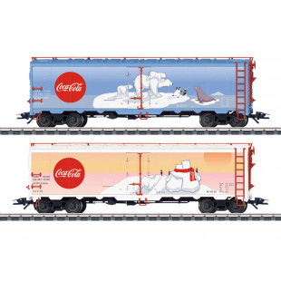 WAGONS BOGIES COCA COLA SET 2 u 1/87ème MARKLIN