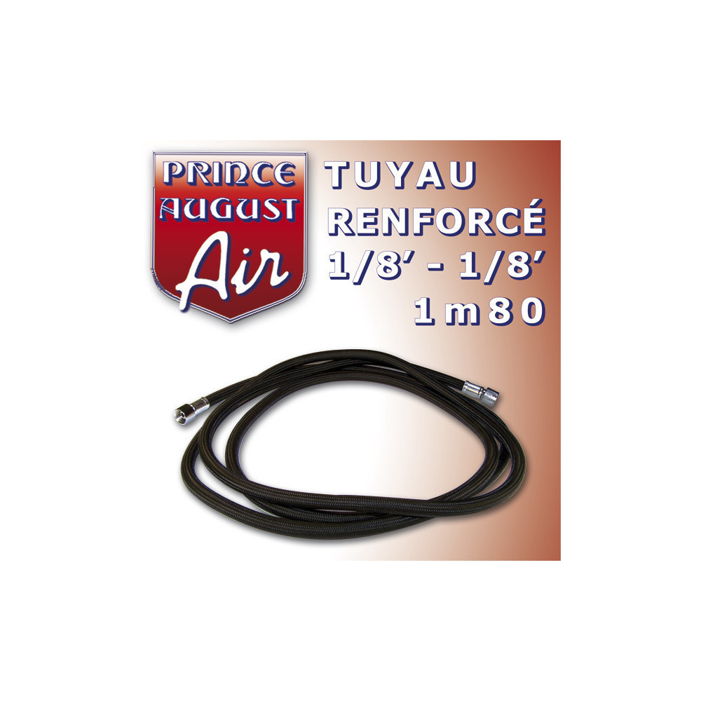 TUYAU RENFORCE 1/8' - 1M80 - PRINCE AUGUST