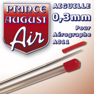 AIGUILLE 0,3 mm POUR AEROGRAPHE A011 PRINCE AUGUST