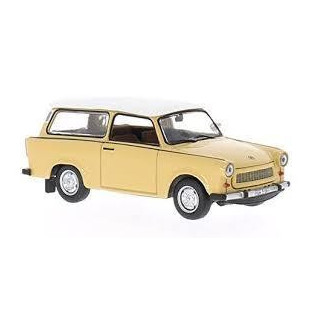 TRABANT 601 BEIGE ET BLANC 1/43 WHITEBOX