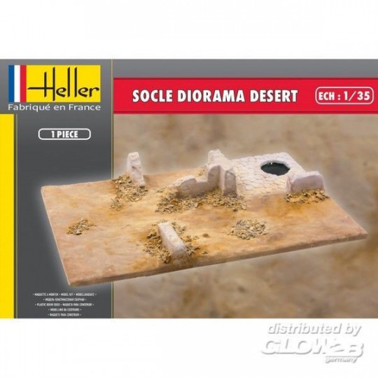 SOCLE DIORAMA DESERT HELLER