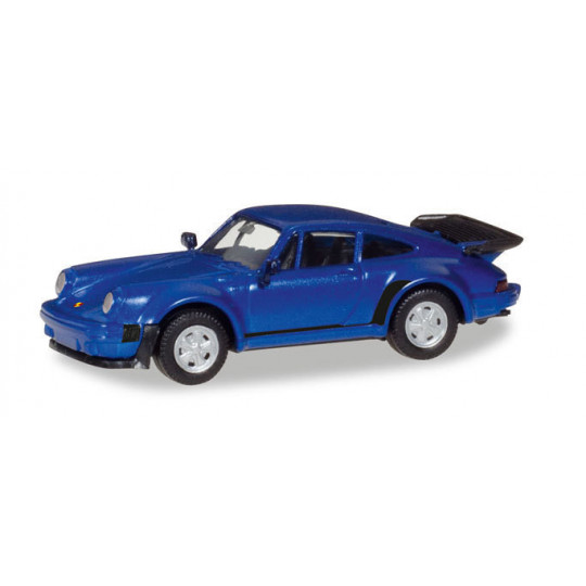 PORSCHE 911 TURBO BLEU 1/87 HERPA