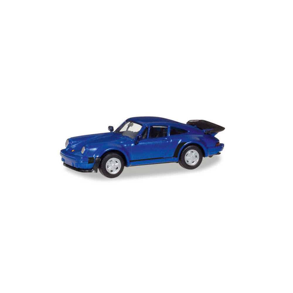 PORSCHE 911 TURBO BLEU 1/87 HERPA