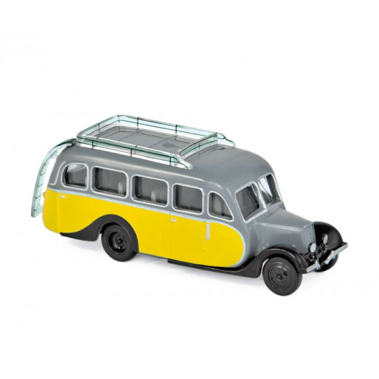 AUTOCAR BUS  U23 1947 JAUNE ET GRIS 1/87 NOREV