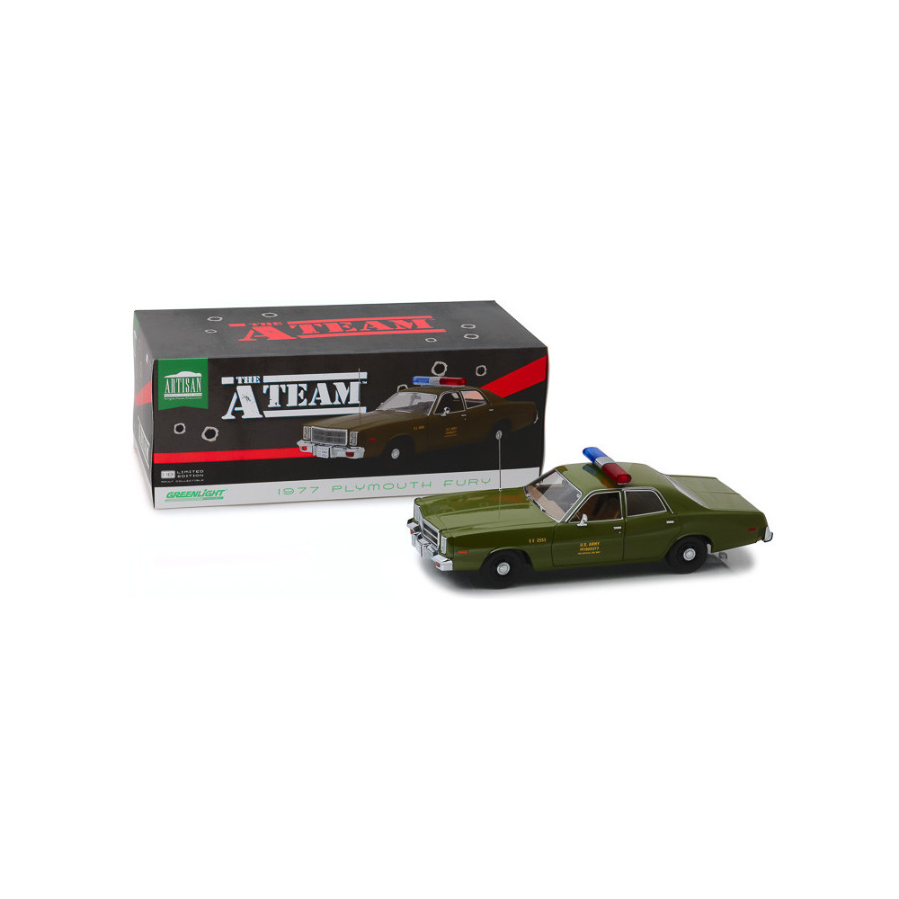 PLYMOUTH US ARMY AGENCE TOUS RISQUES 1/18 GREENLIGHT