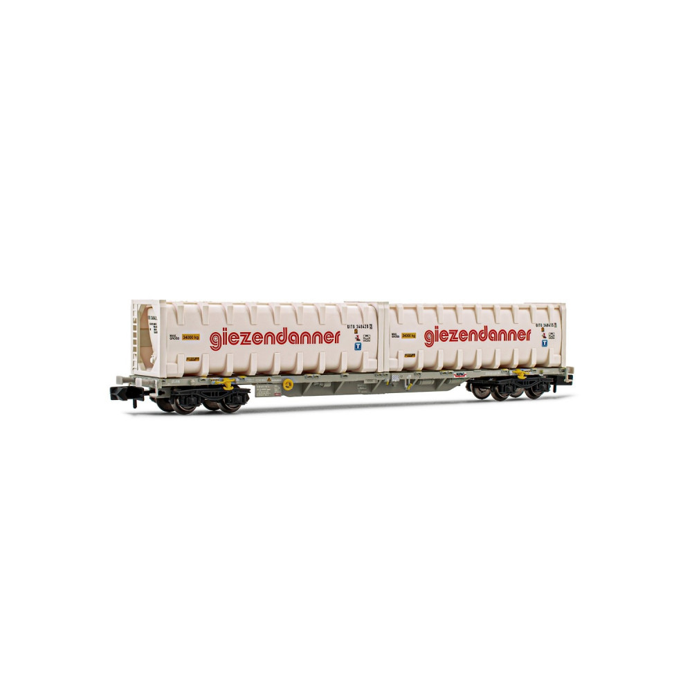 Wagon Porte-conteneur bogies HUPAC SBB container Giezendanner 1/160 ARNOLD