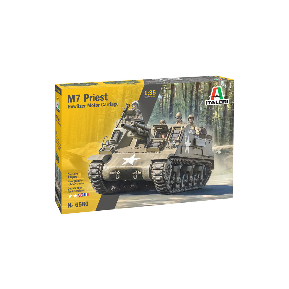 Char tank M 7 Priest Howitzer Obusier automoteur maquette 1/35 ITALERI
